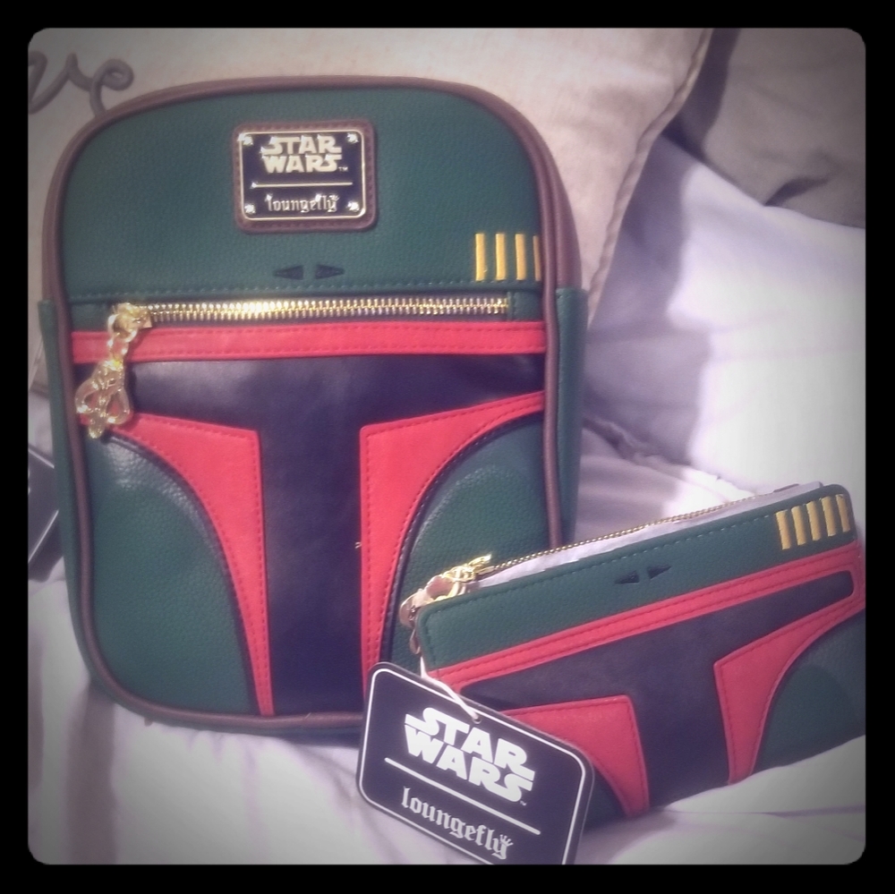 Loungefly Boba Fett crossbody and wallet